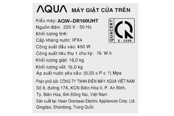 May Giat Aqua Aqw Dr160uht Ps 10 700x467