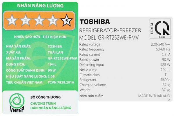 Tu Lanh Toshiba Inverter 194 Lit Gr Rt252we Pmv 52 12 700x467
